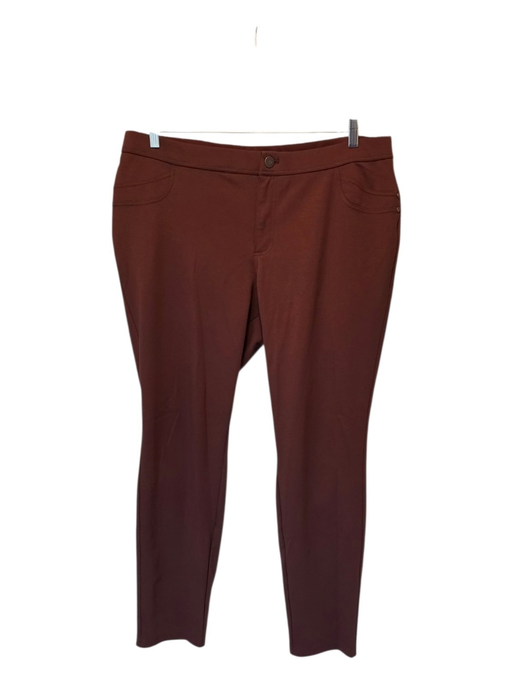 Simply Vera Vera Wang Slim Ponte Pull-On Pants - Brown